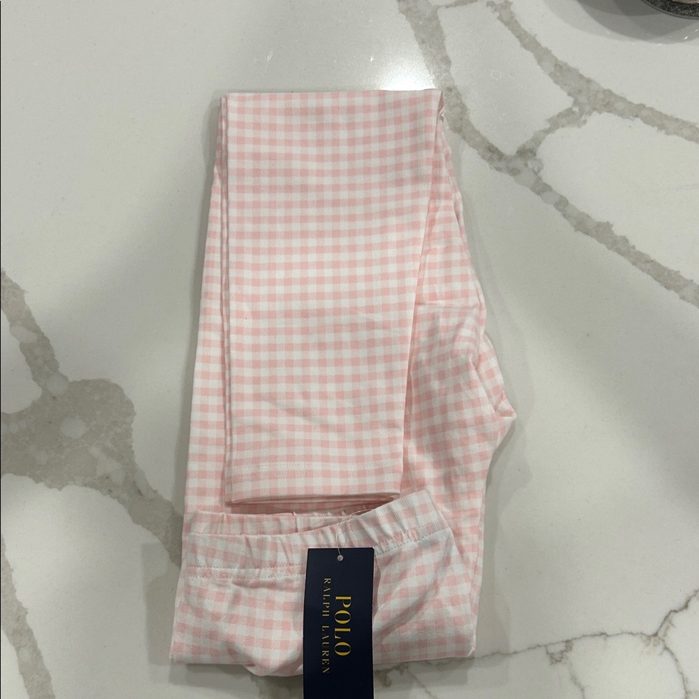 Polo by Ralph Lauren Kids Pink Checkered Leggings
